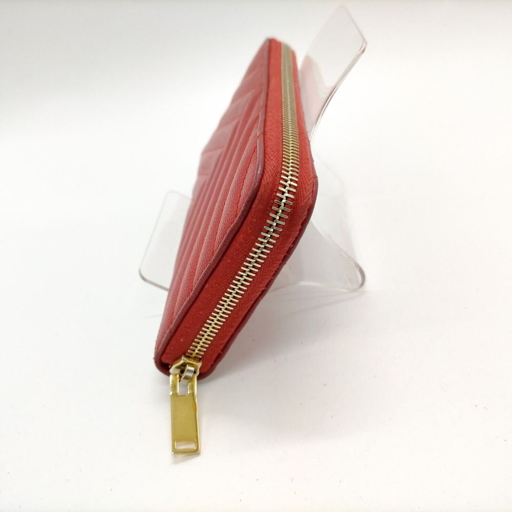 Saint Laurent Long Wallet Red Leather #76906S20 - Picture 3 of 9